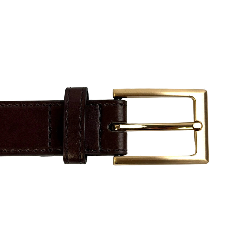 Brown Leather Lined Suit Belt – 30mm
