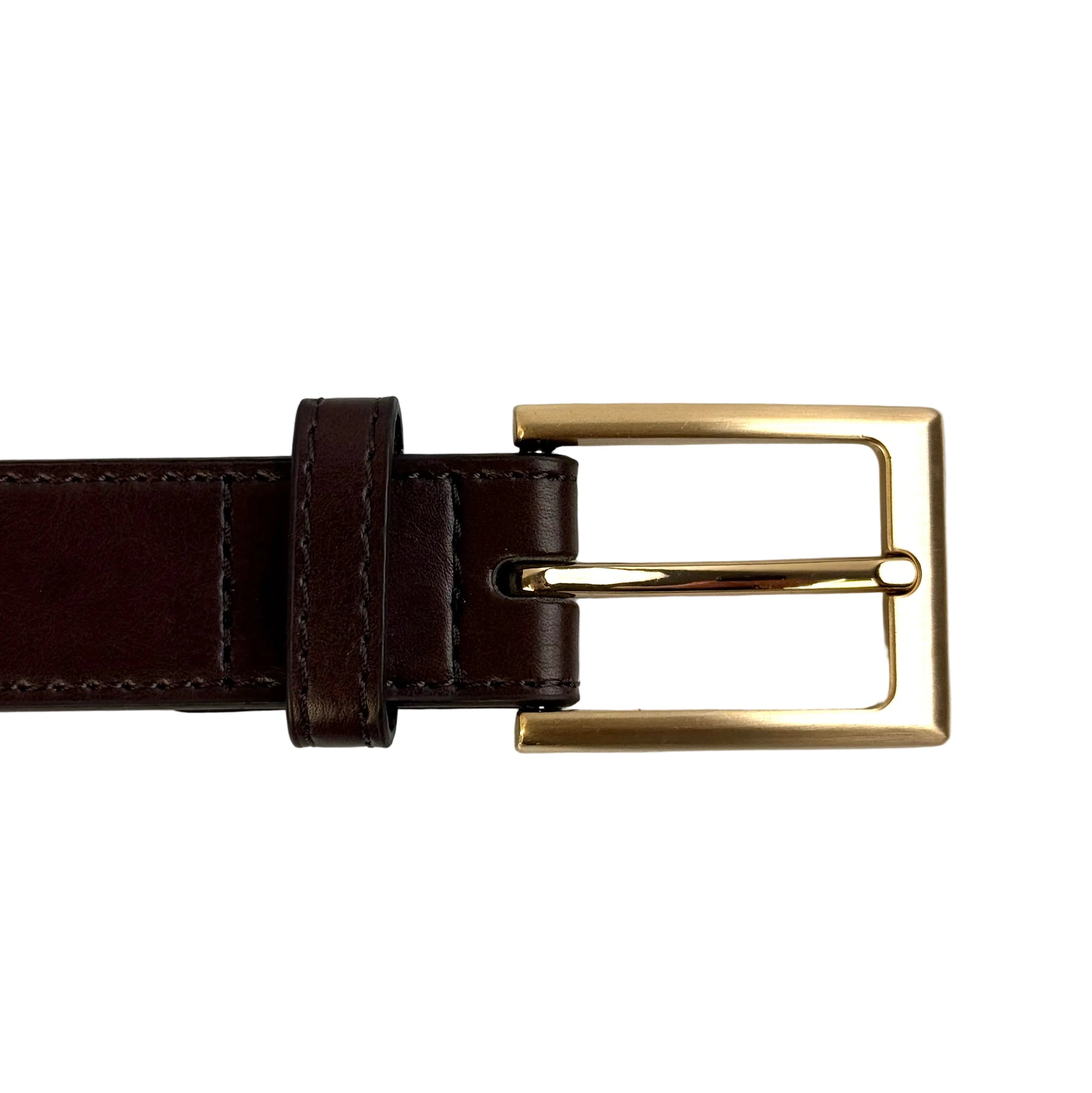 Brown Leather Lined Suit Belt – 30mm