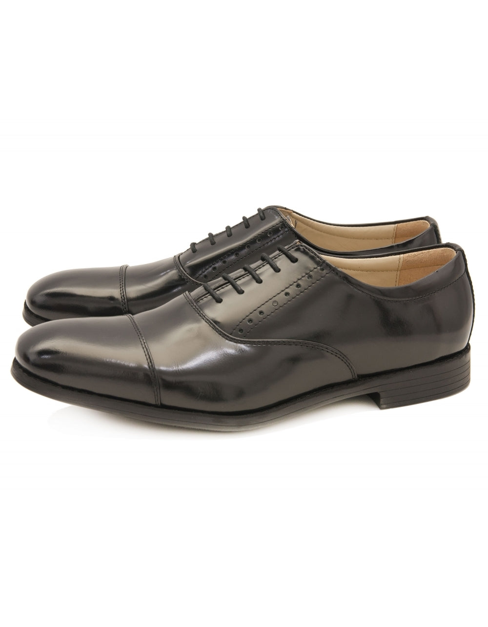 Hi Shine Oxford Toe Cap - Black