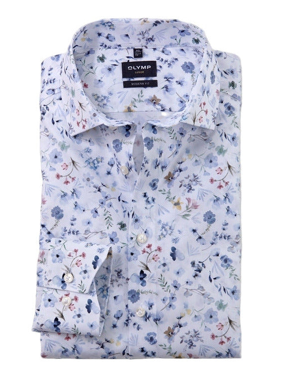 Luxor Floral Print Shirt - White