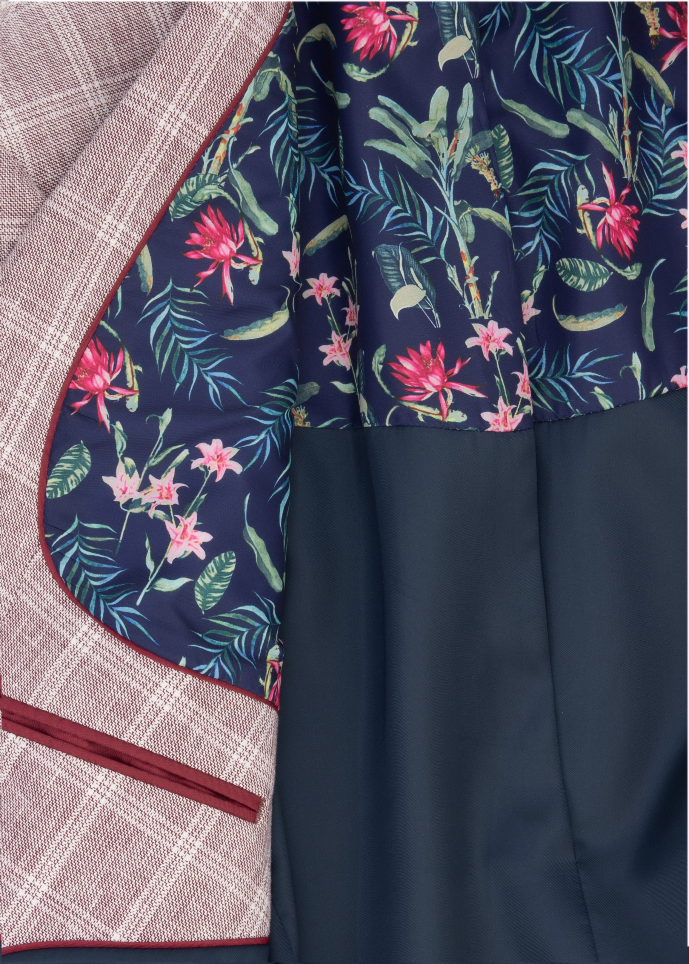 Scott Pink Check Linen Blend Jacket