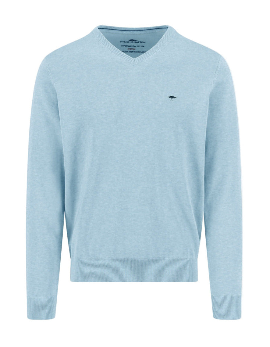 Premium Superfine Cotton V-Neck Jumper - New Breeze