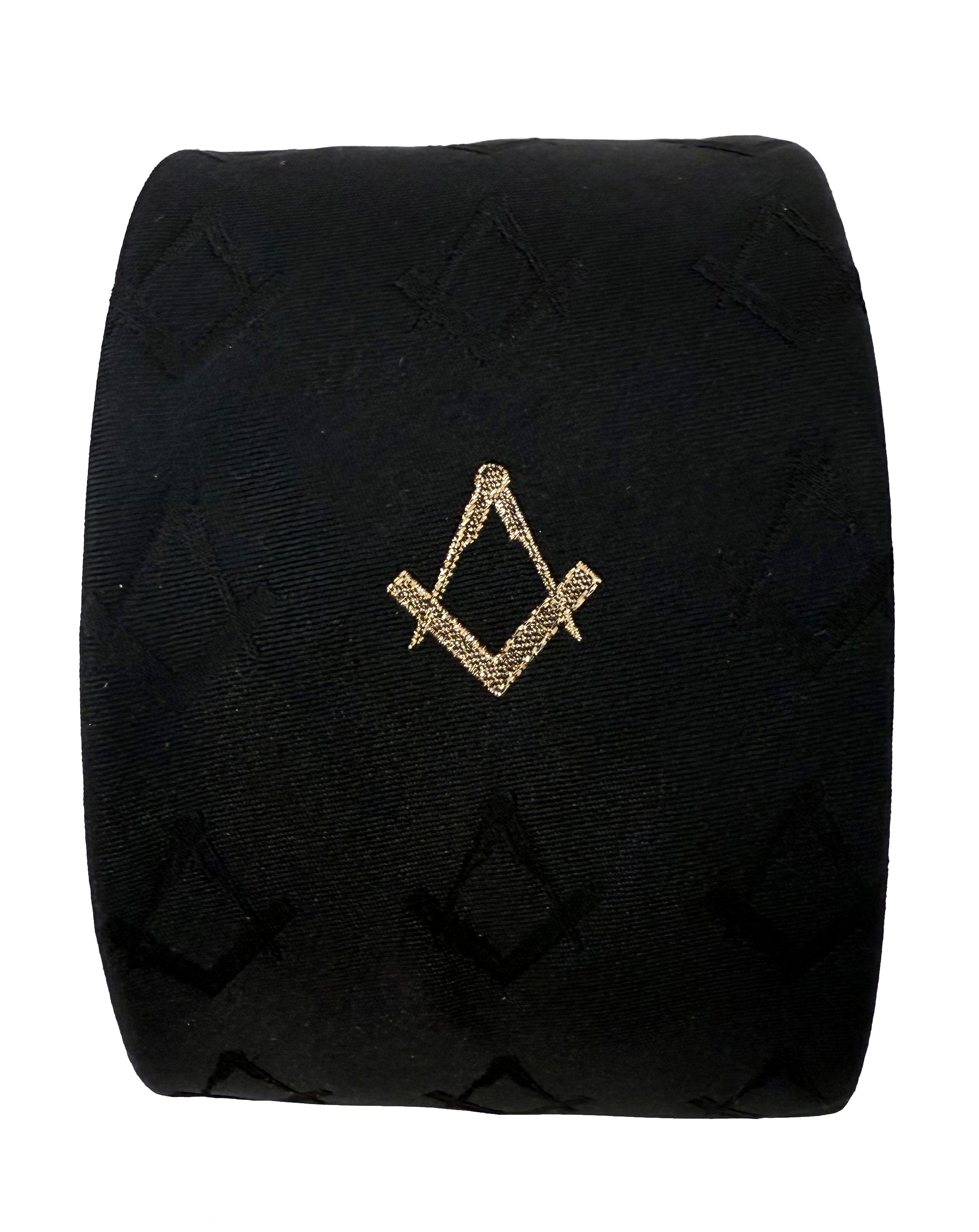 Masonic Silk Tie Gold Embroidery
