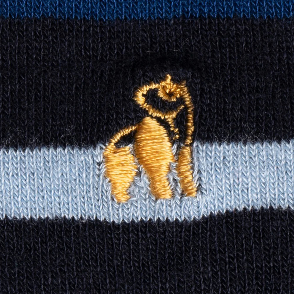 Black Multi Stripe Bamboo Socks | Swole Panda