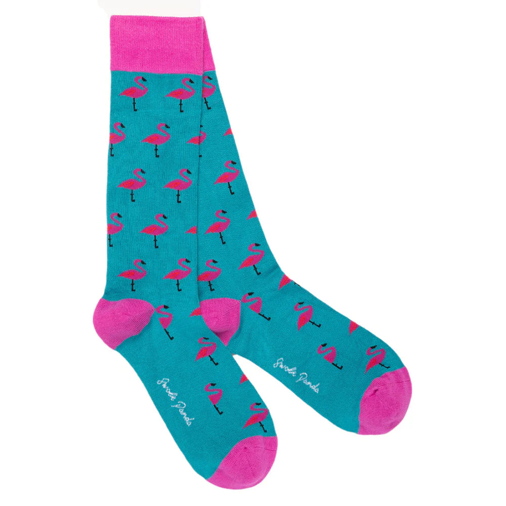Flamingo Bamboo Socks | Swole Panda