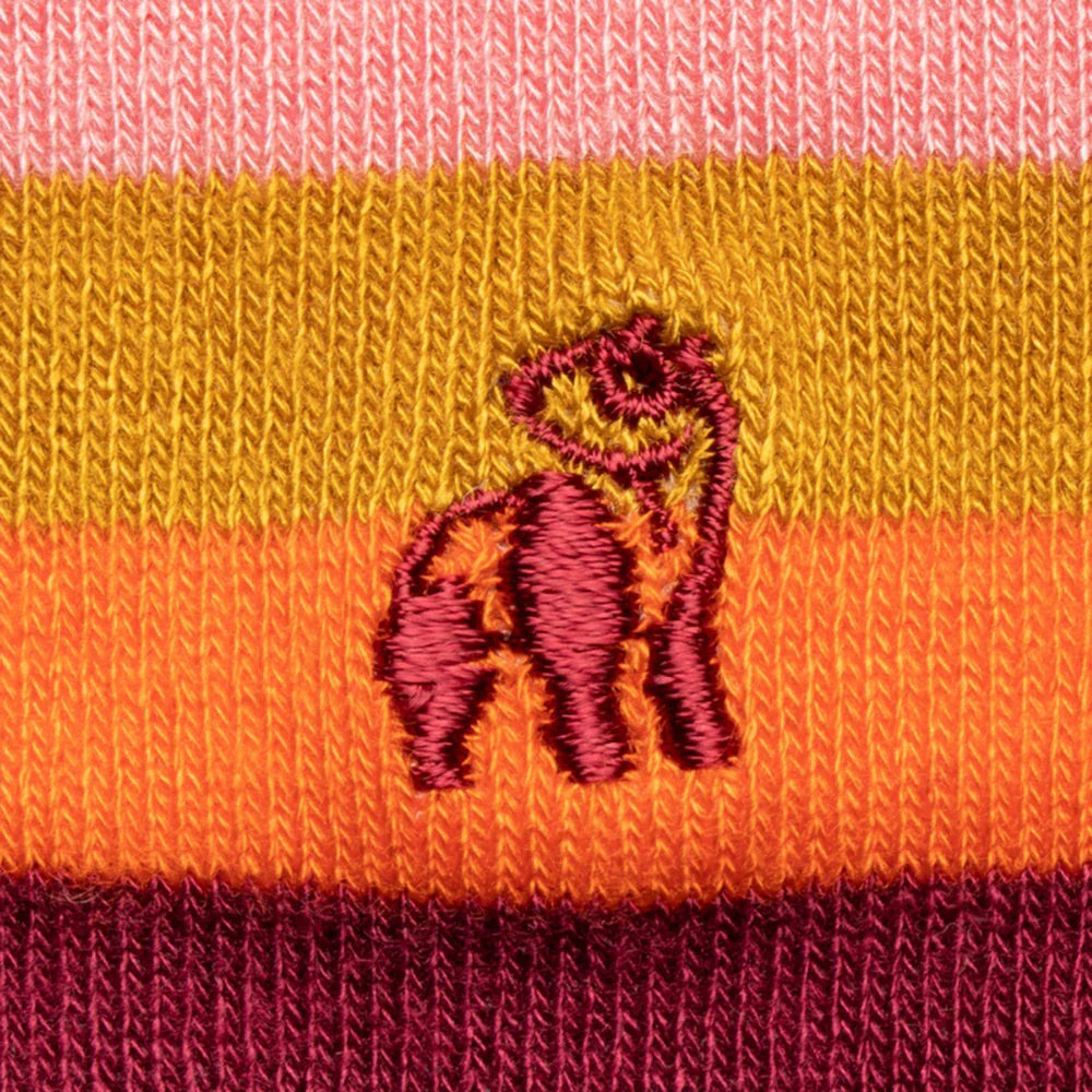 Multi Fine Stripe Bamboo Socks | Swole Panda