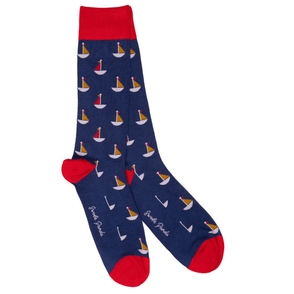 Sailing Boat Bamboo Socks | Swole Panda