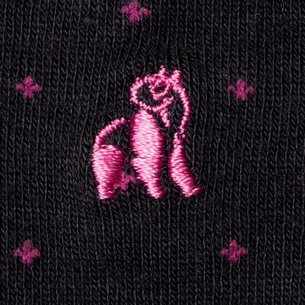 Navy Pink Spot Bamboo Socks | Swole Panda