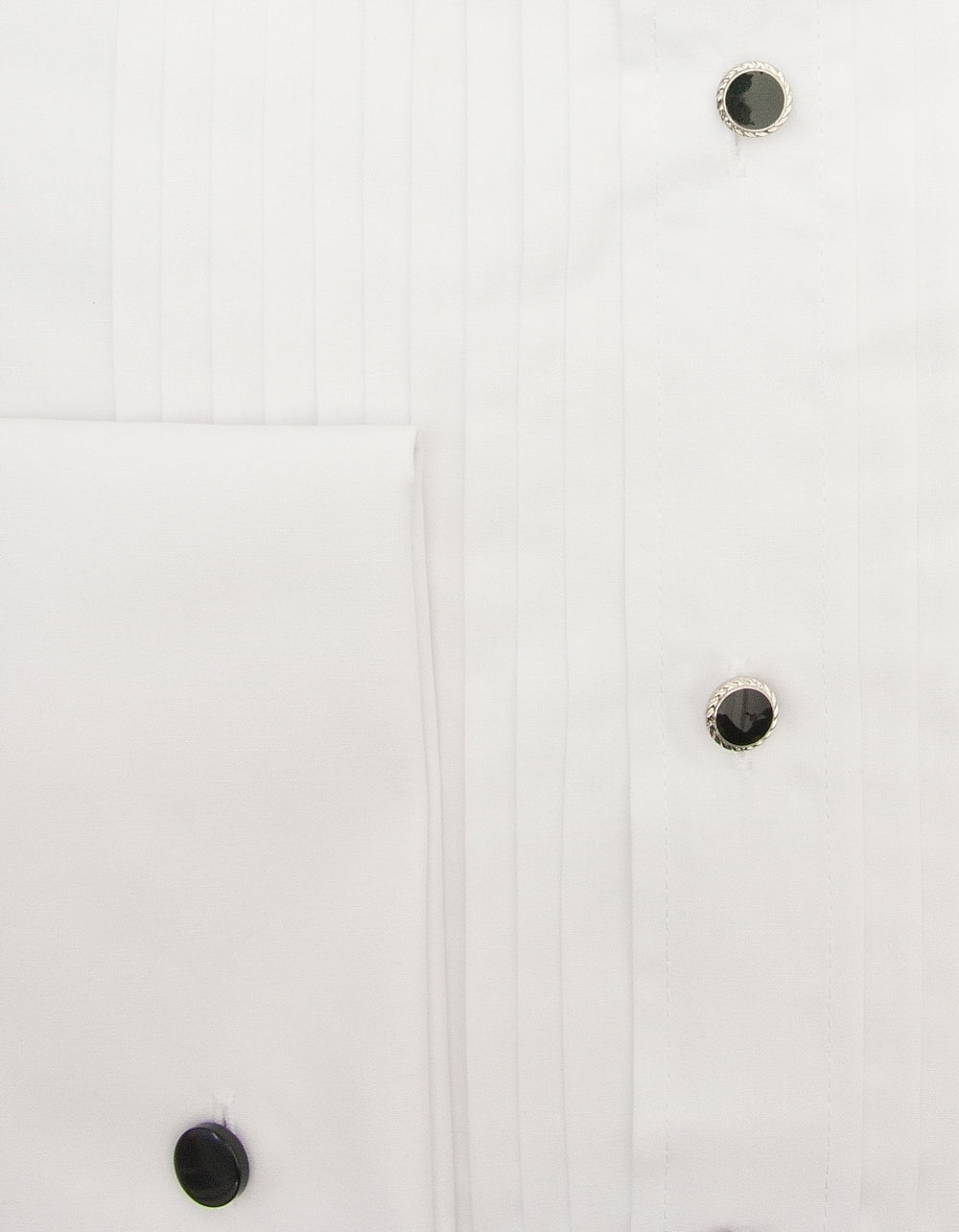 Stitch Pleat Dress Shirt with Classic Collar