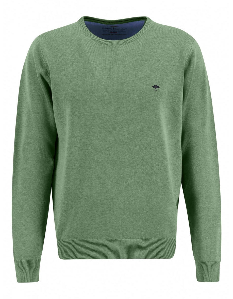 Superfine Cotton Round Neck - Spring Green