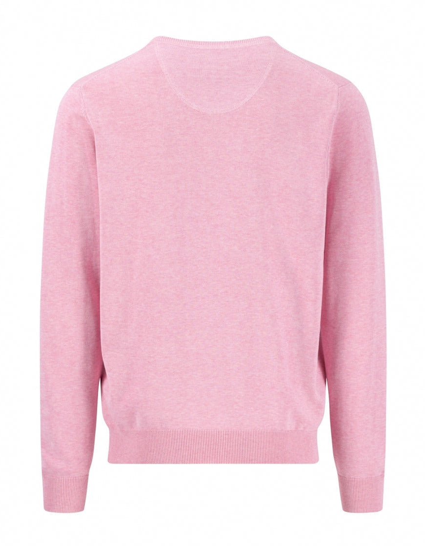 Superfine Cotton V Neck - Peony