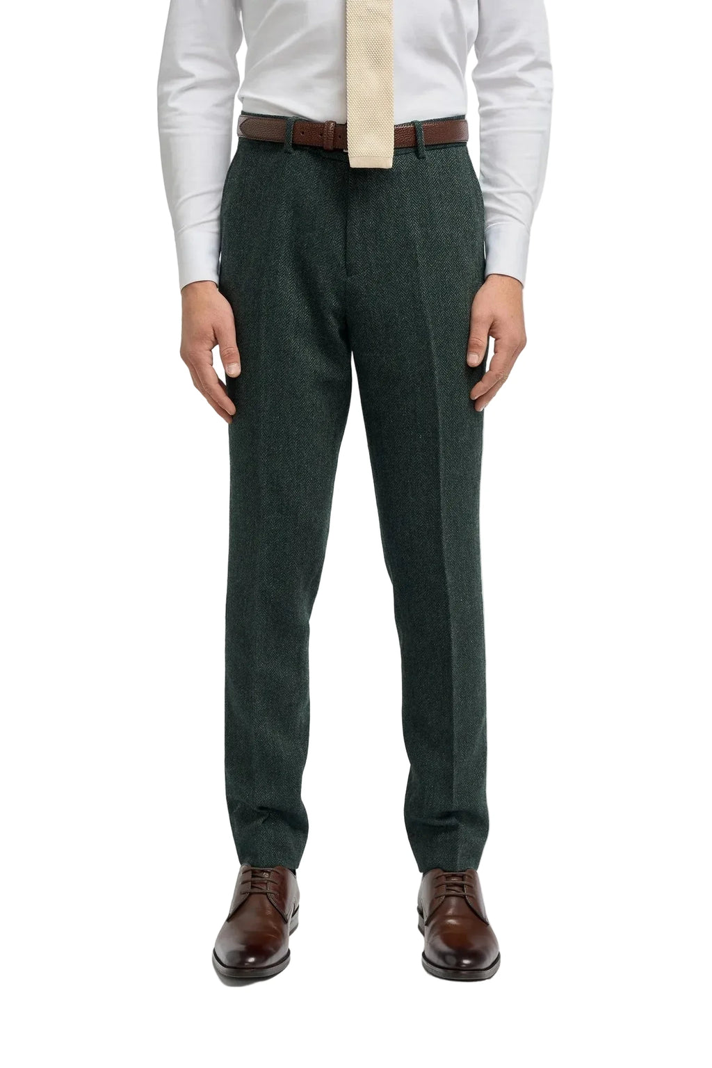Cavani Thomas Tweed Trousers – Lush Olive