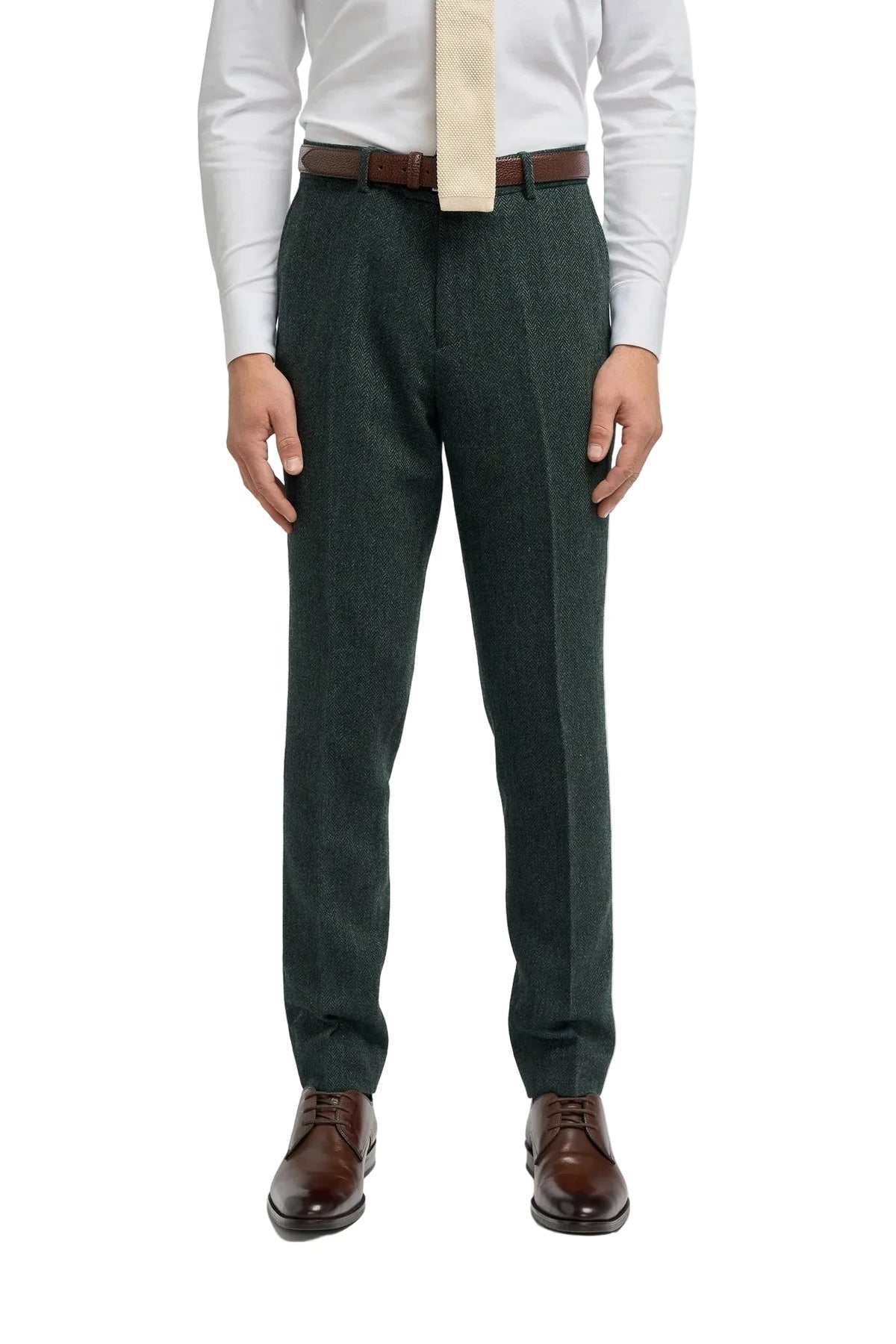 Cavani Thomas Tweed Trousers – Lush Olive