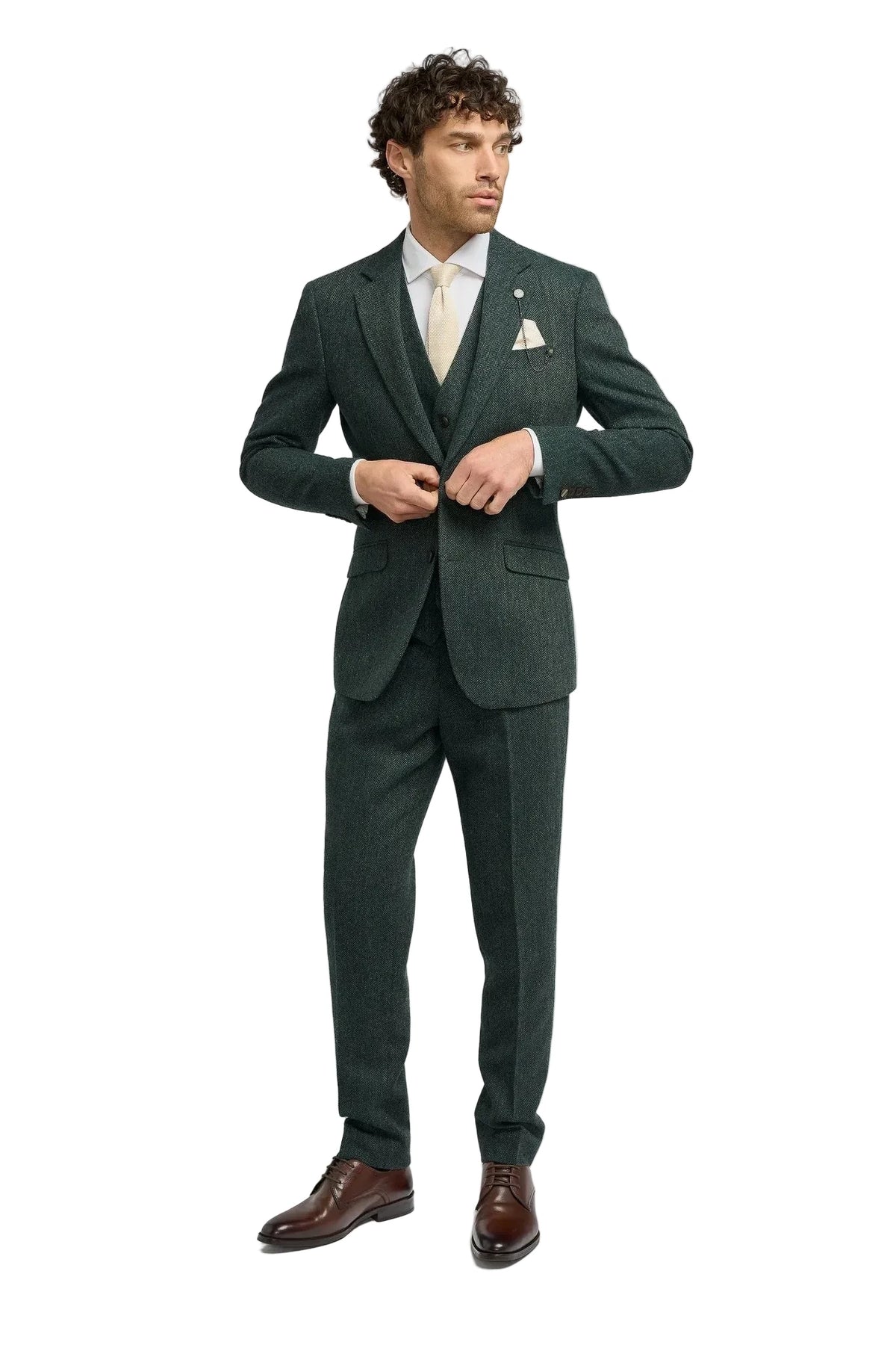 Cavani Thomas Tweed Jacket – Lush Olive