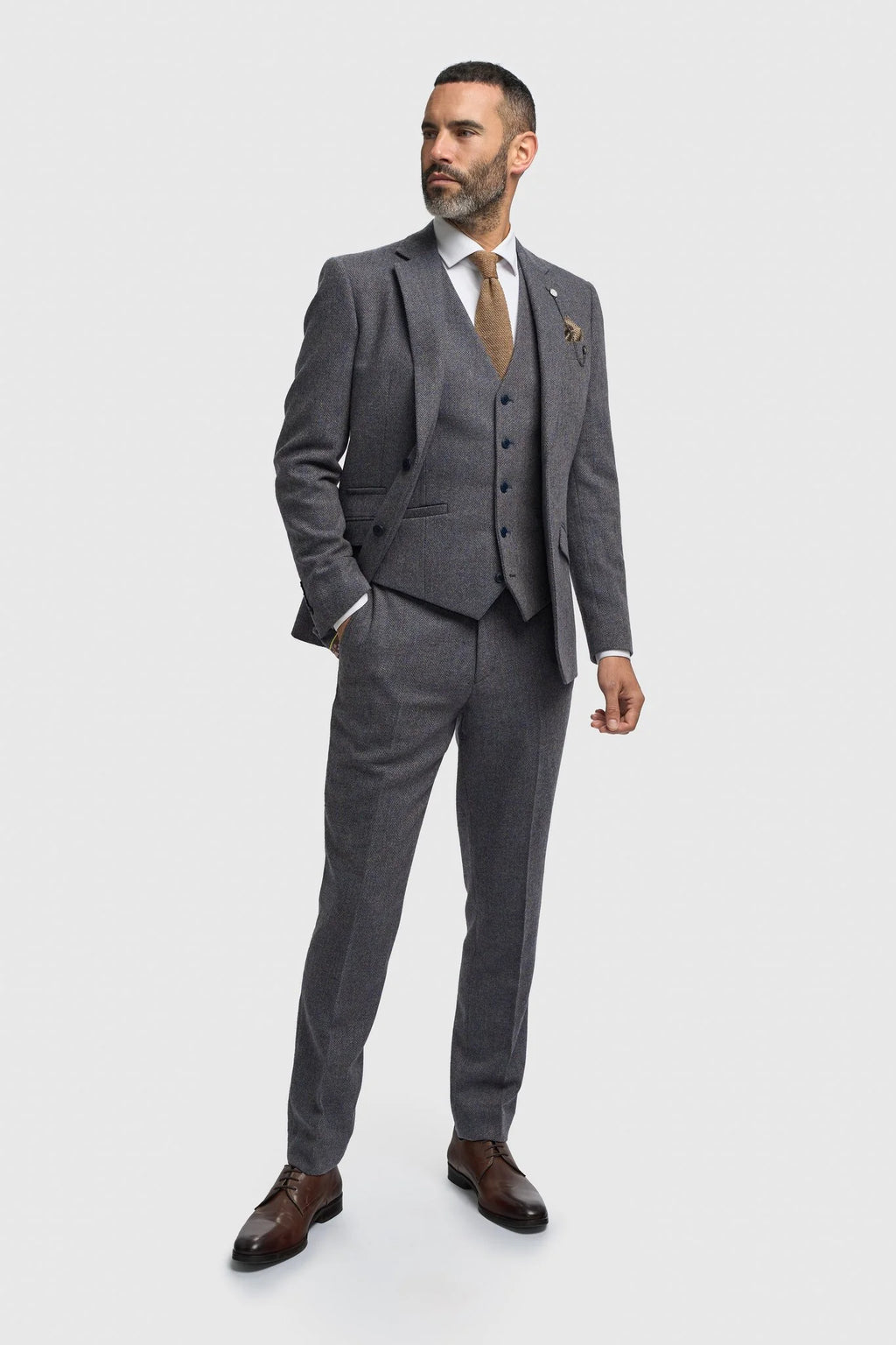 Cavani Thomas Tweed Jacket – Savoy Grey