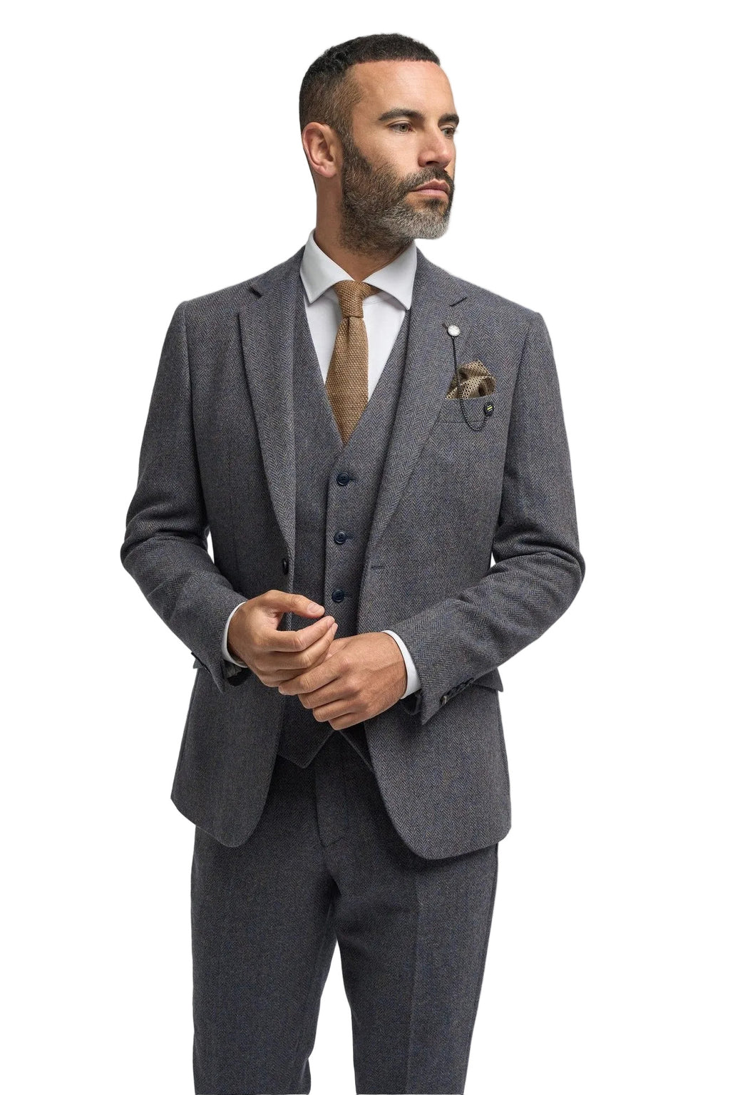 Cavani Thomas Tweed Jacket – Savoy Grey