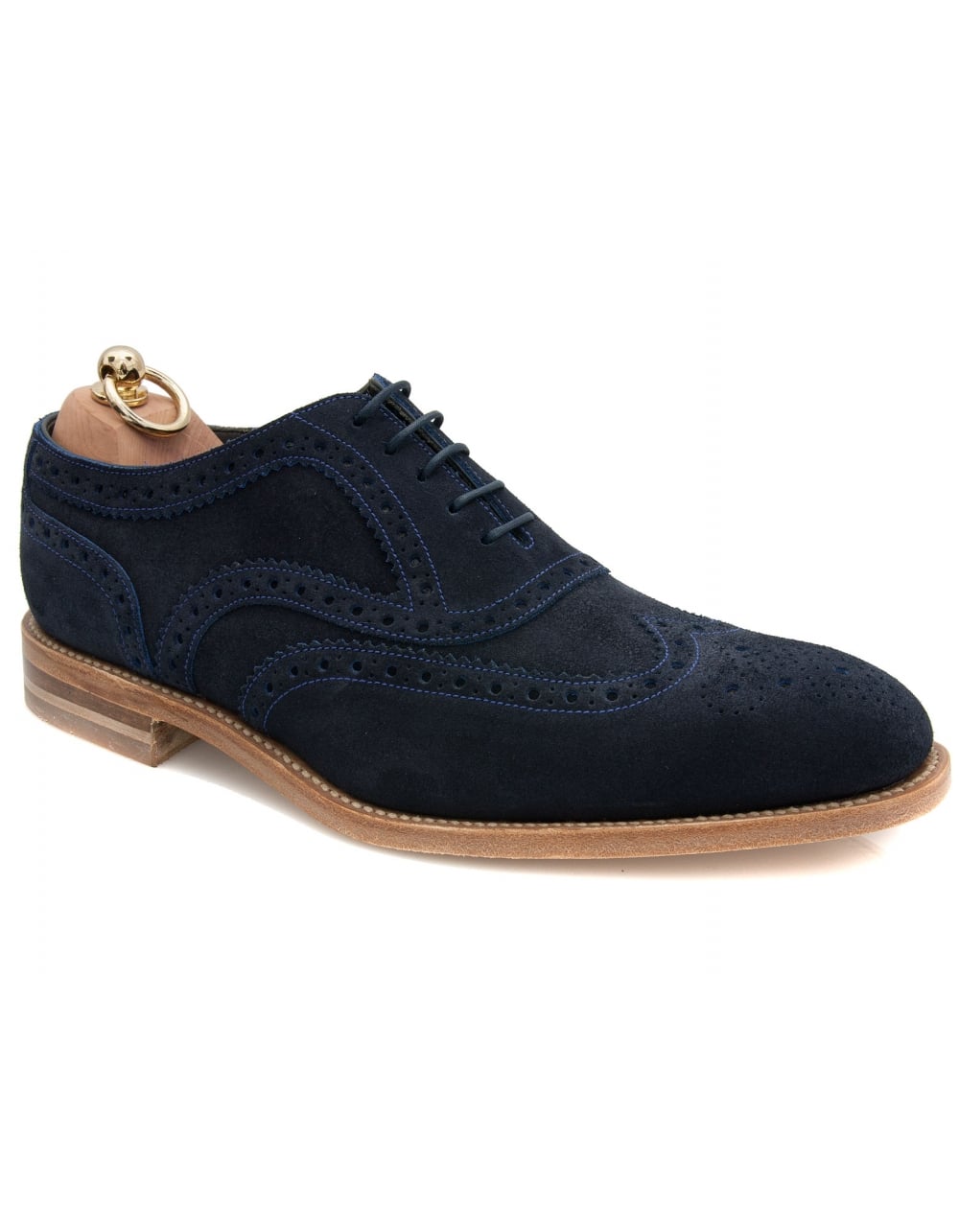 Radley Suede Oxford full Brogue - Navy | Fields Menswear