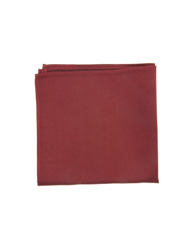 Michaelis Michaelis Silk Woven Hanky - Bordeaux